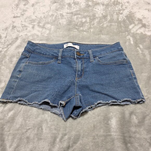 No Boundaries Raw Hem Distressed Jean Shorts | Women’s‎ Size 9 - Picture 1 of 4